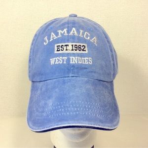 Jamaica West Indies Baseball Hat Blue Denim Baseball Hat